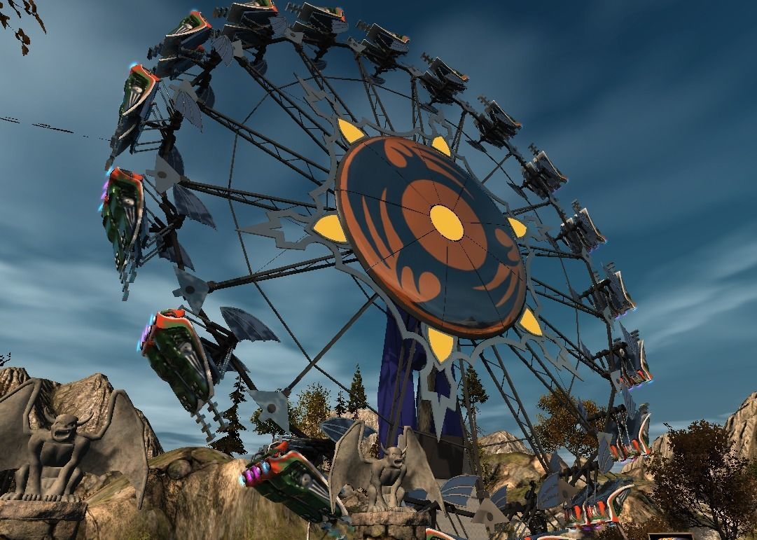 High Detail Fairground Ride 05 - Flyaway Low-poly 3D model_5