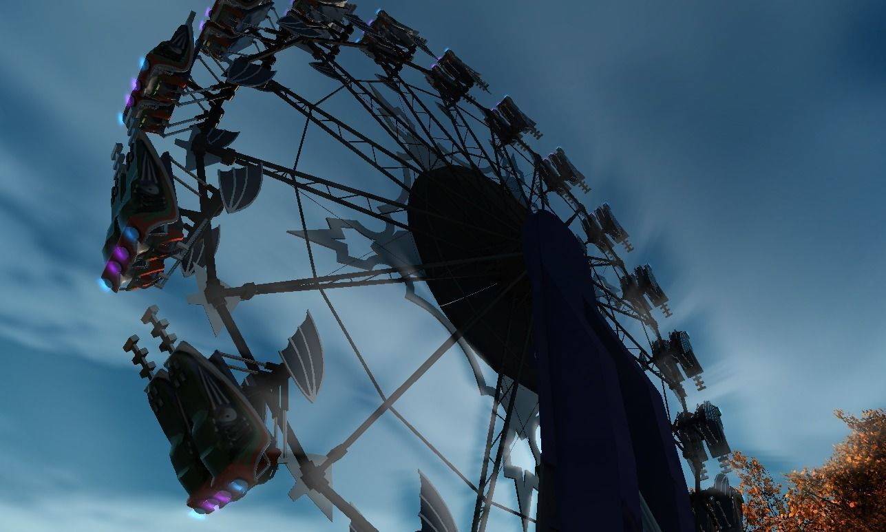 High Detail Fairground Ride 05 - Flyaway Low-poly 3D model_2