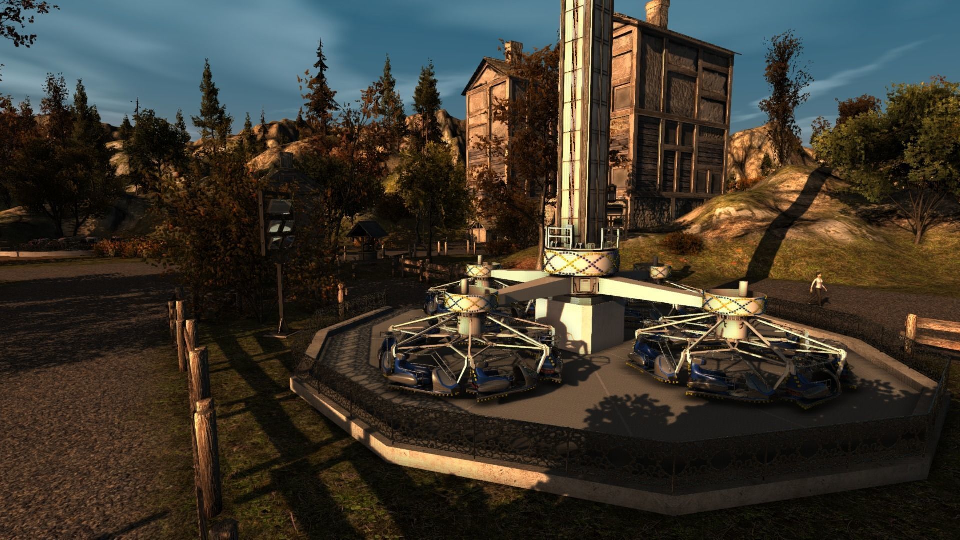 High Detail Fairground Ride 08 - Ikarus Low-poly 3D model_5