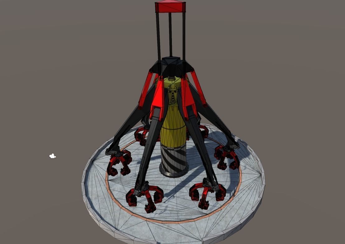 3D model High Detail Fairground Ride 09 - Jump2 VR / AR / low-poly ...