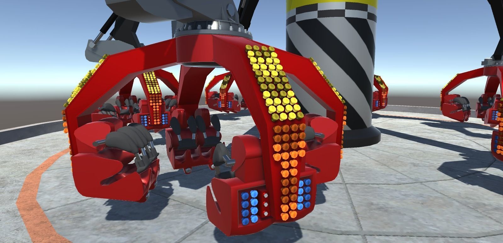 3D model High Detail Fairground Ride 09 - Jump2 VR / AR / low-poly ...