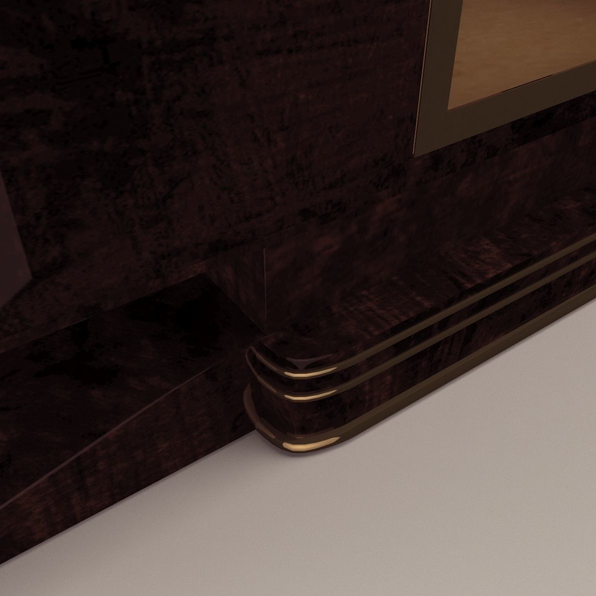 Sideboard with a bar - Art Deco 1920 3D model_3