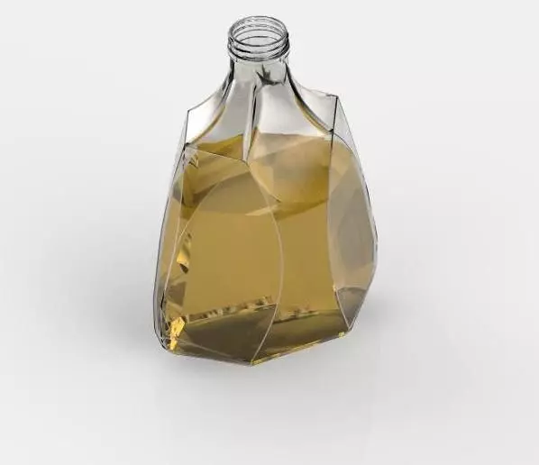 Whiskey bottle Free 3D model_0