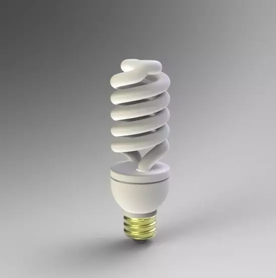 Fluorescent Bulb 3D model_0
