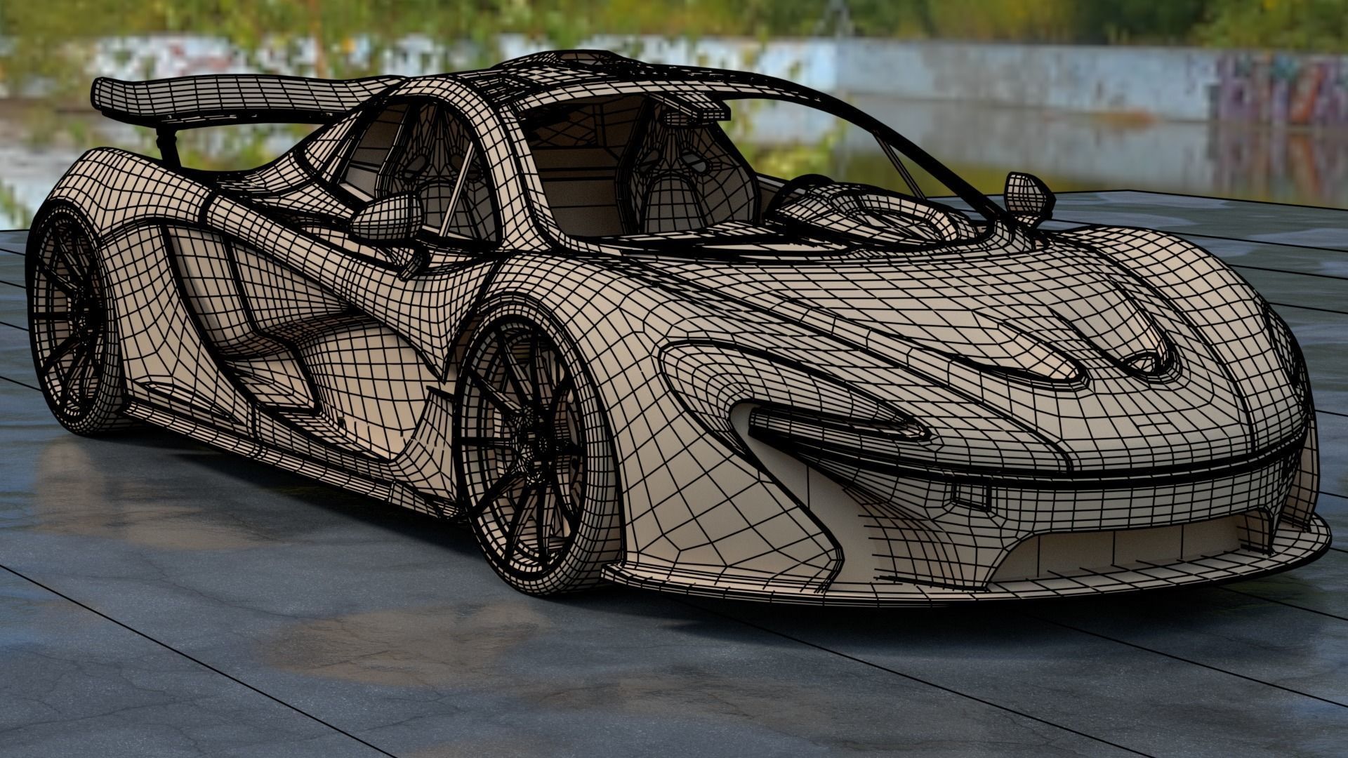 McLaren P1 3D model_16