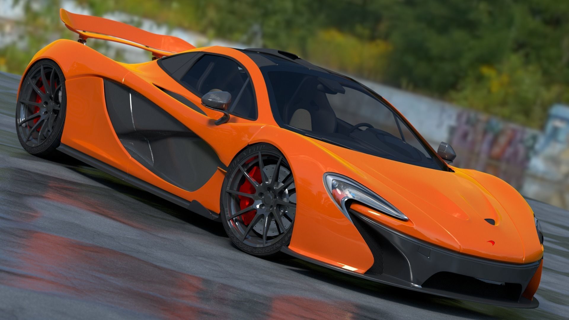 McLaren P1 3D model_4