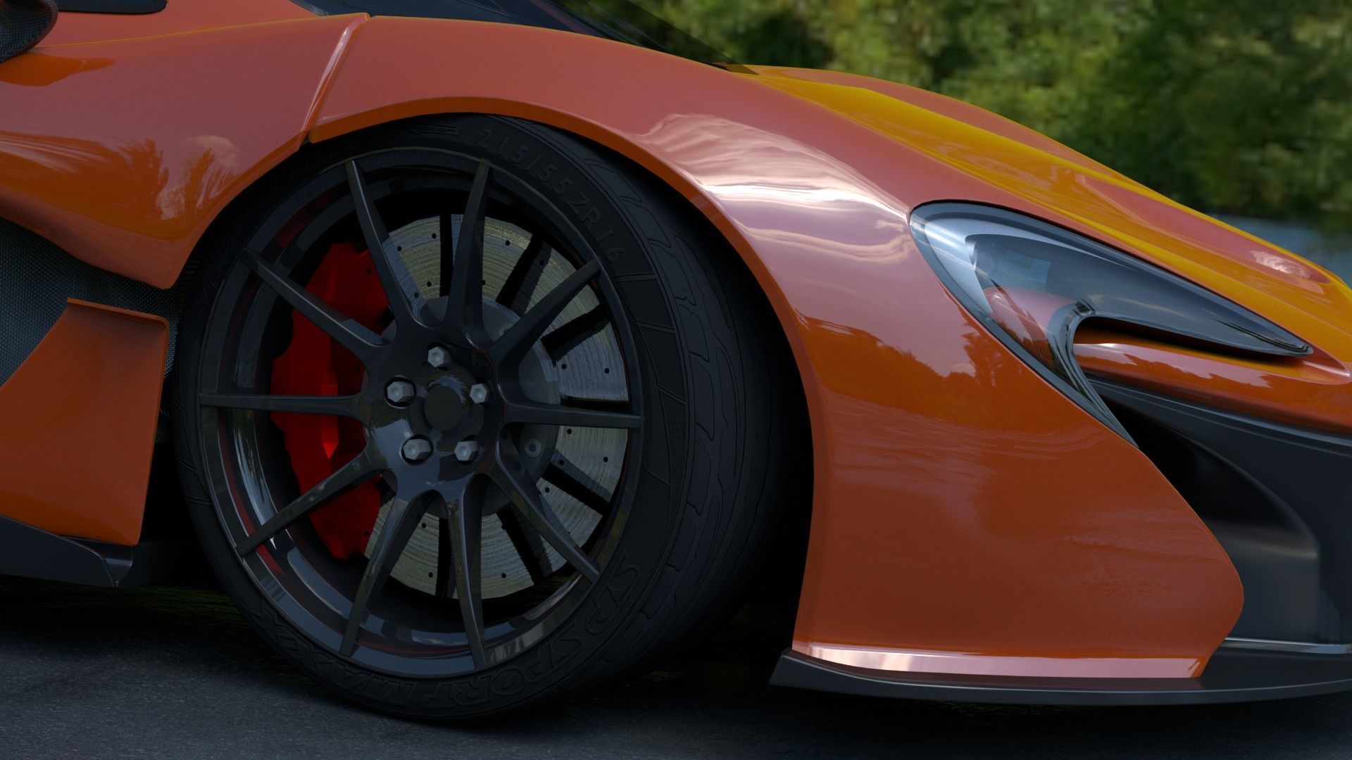 McLaren P1 3D model_6