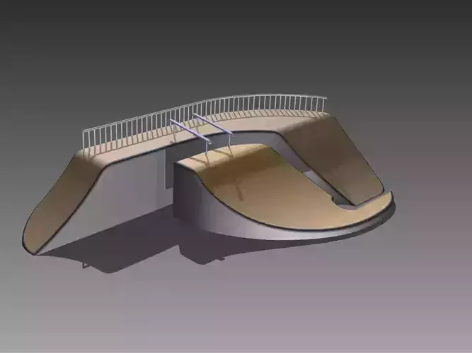 Obstacle for a skating park