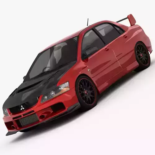 Mitsubishi Lancer Evo 9 Carbon 2007 3D model