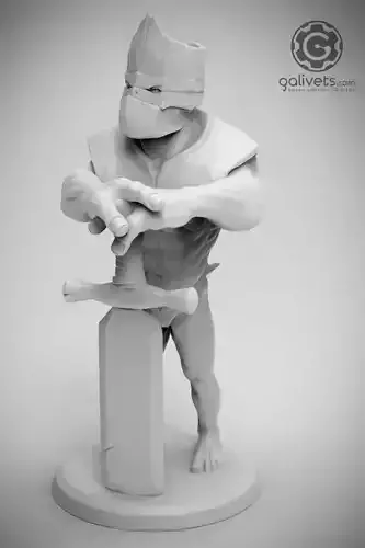 Grauth knight holding sword