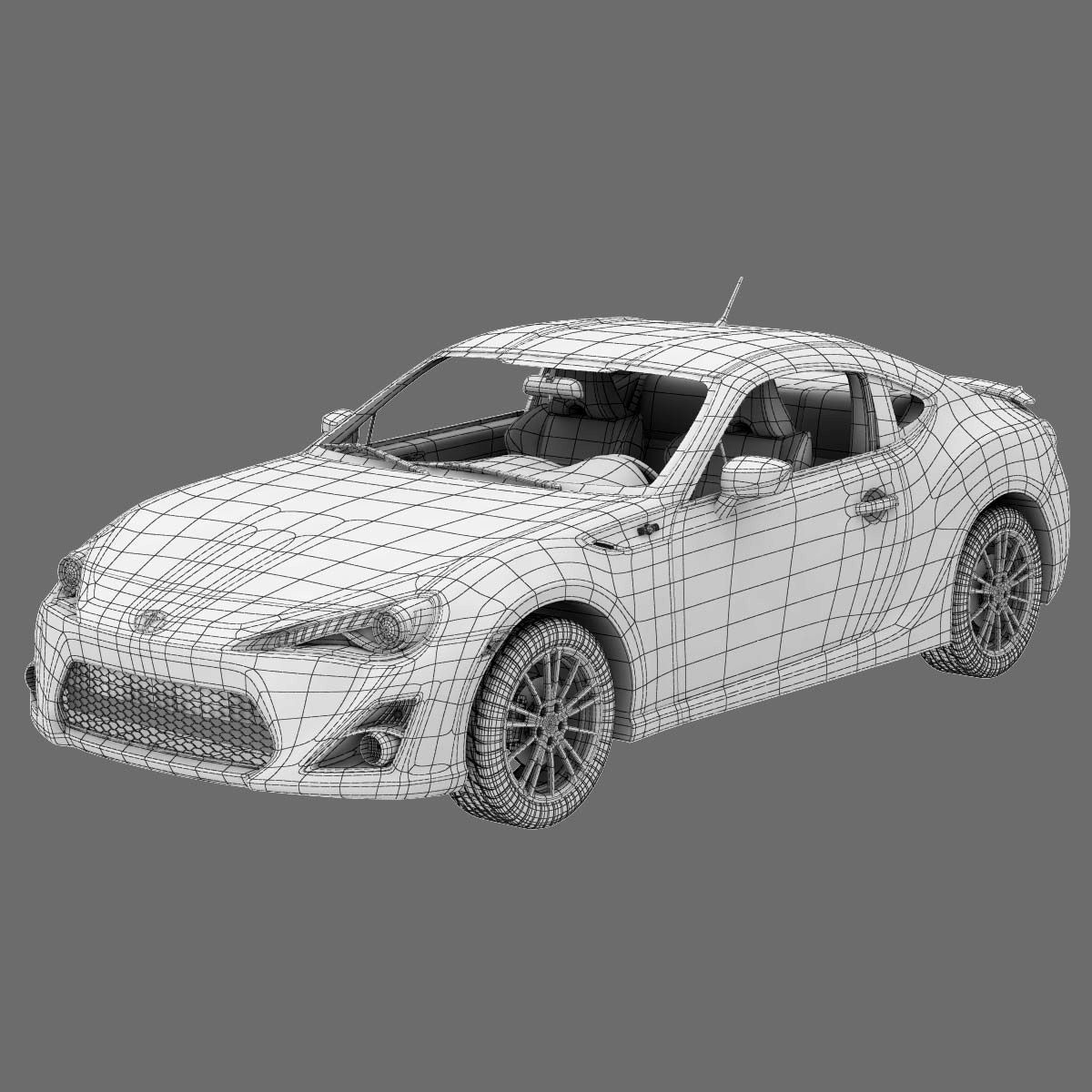 Toyota GT86 2013 3D model_8