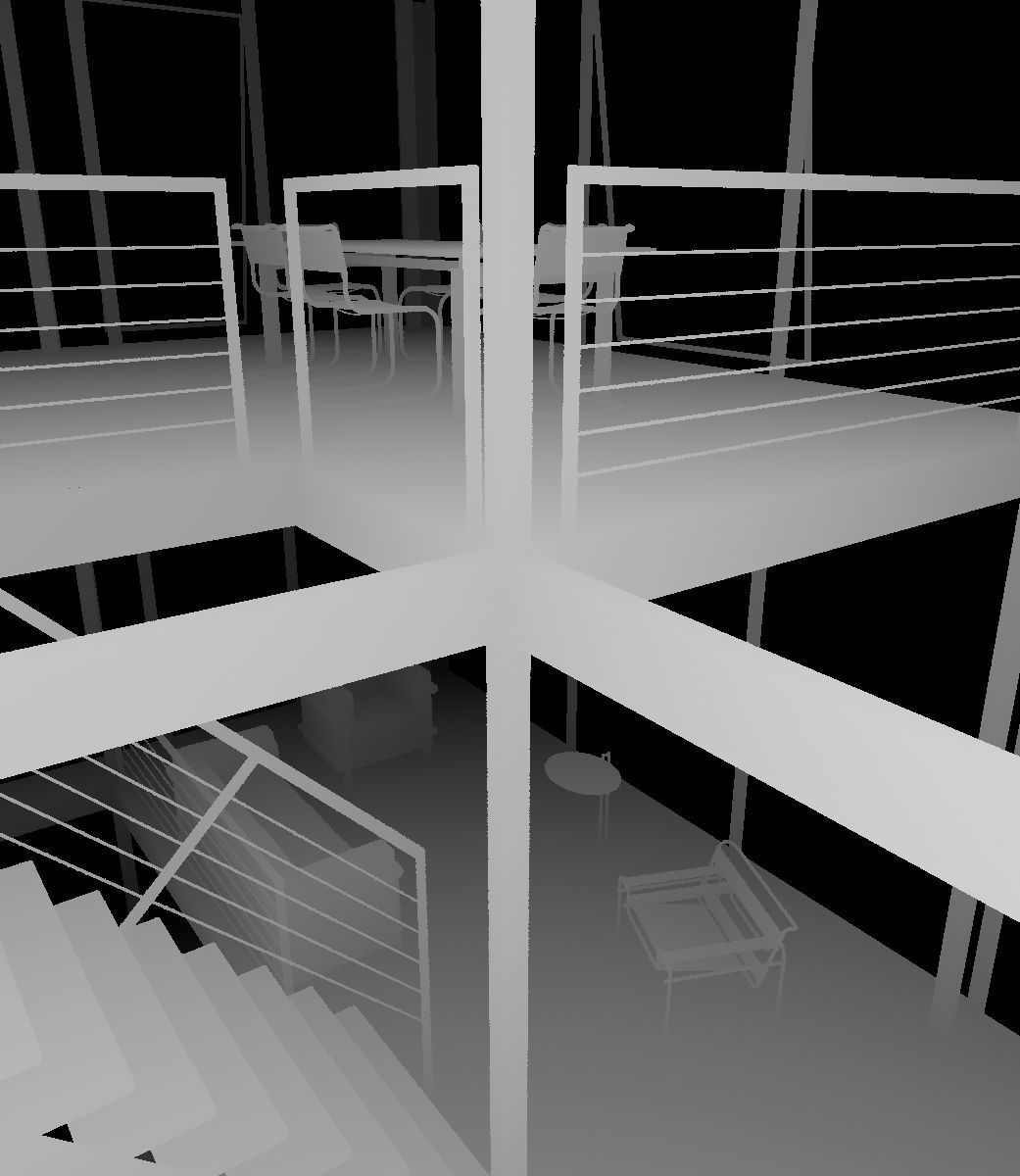 minimal office floor 3D model_2