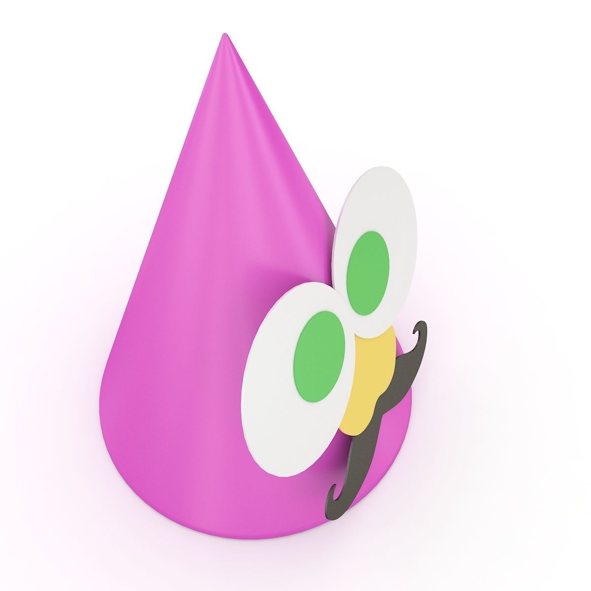 Funny Party Hat 3D model_3
