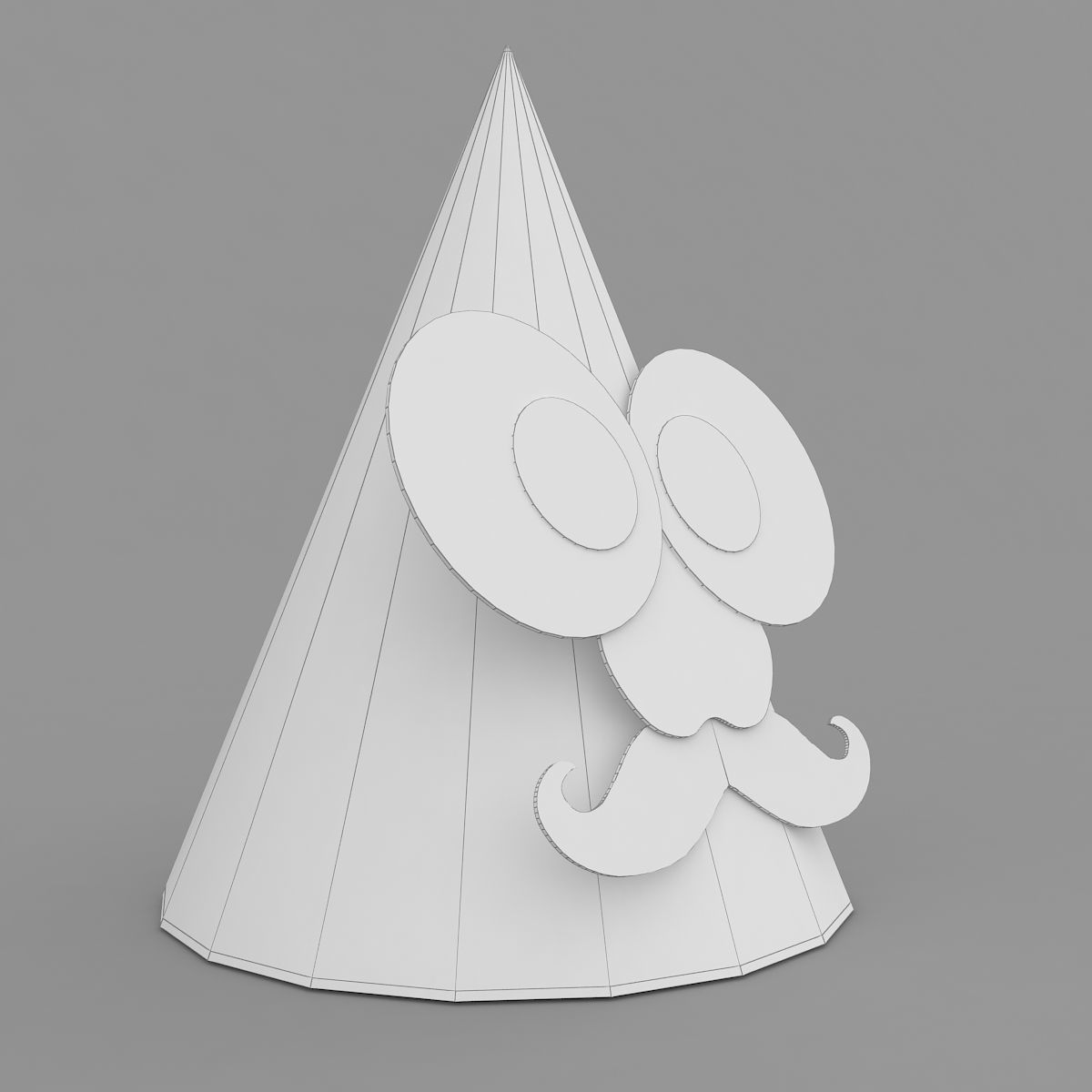 Funny Party Hat 3D model_4