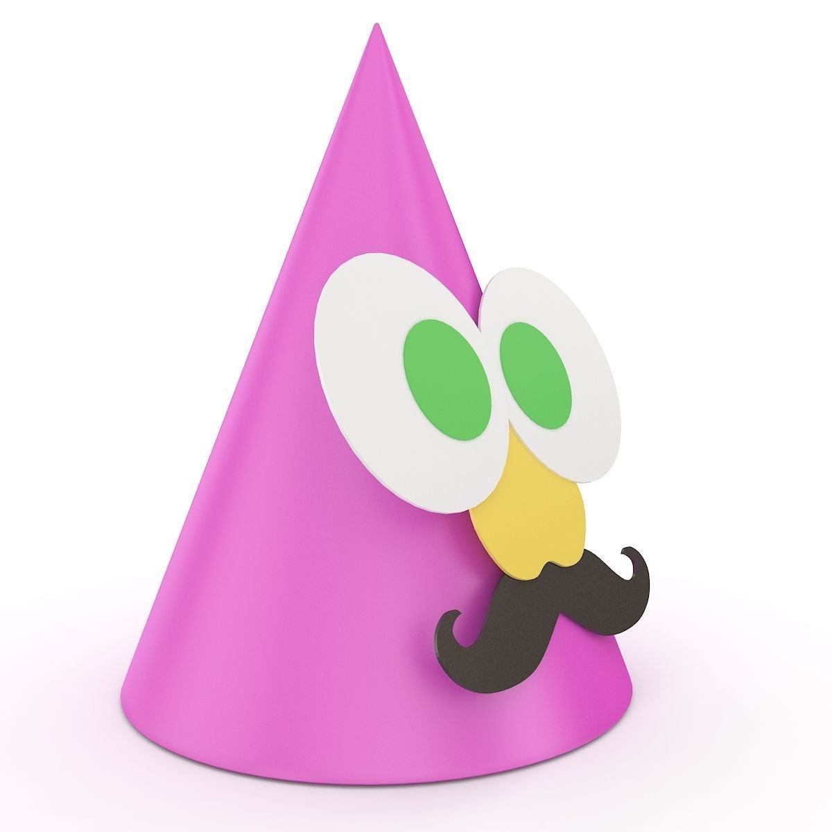Funny Party Hat 3D model_1