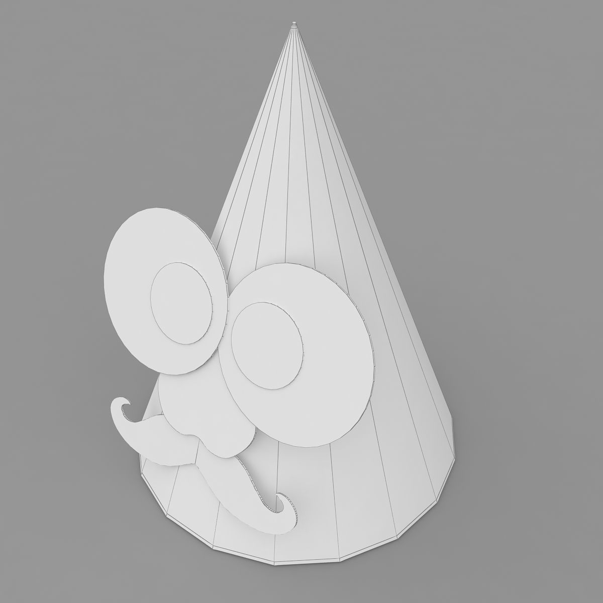 Funny Party Hat 3D model_5