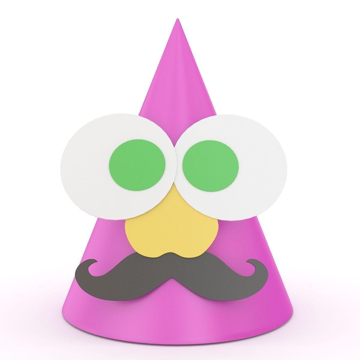 Funny Party Hat 3D model_2