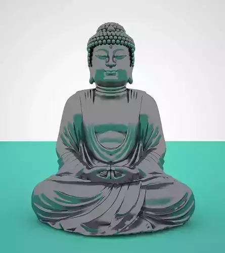 Gautama Buddha Low-poly 3D model Gautama Buddha Low-poly 3D model