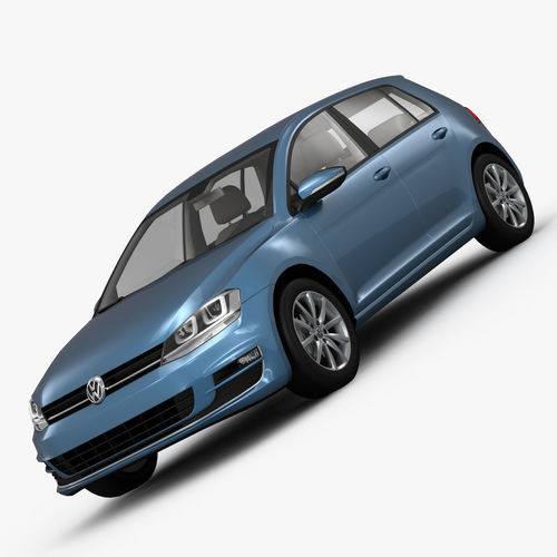 Volkswagen Golf 7 5-Door 2013 3D model