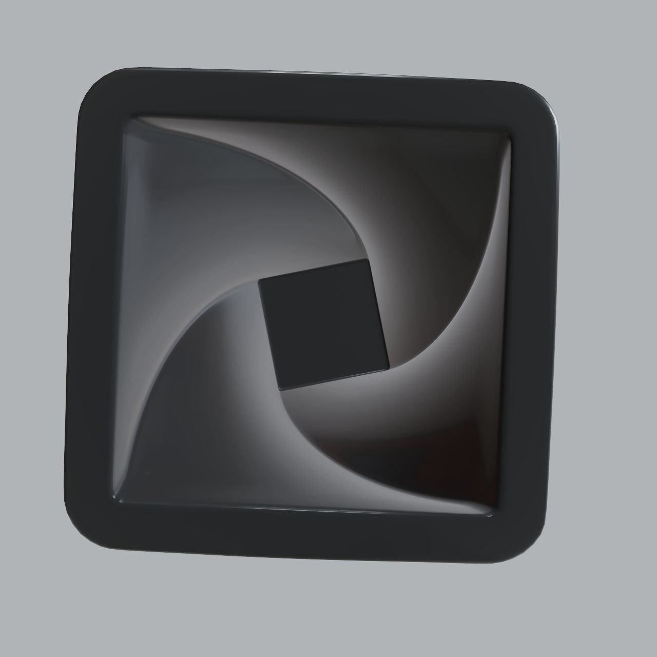 Pen holder in the form of a spiral cube 3D print model_4