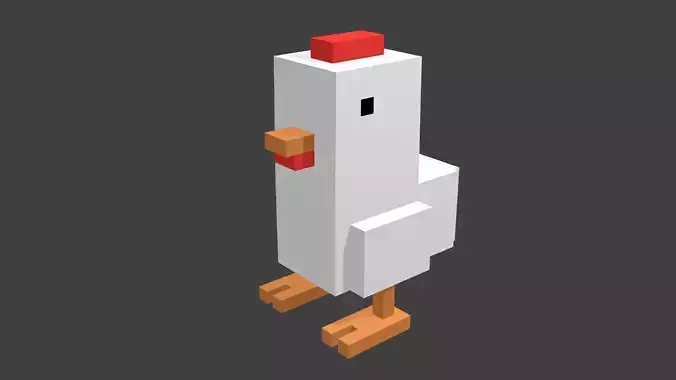 MineCraft Hen Free low-poly 3D model