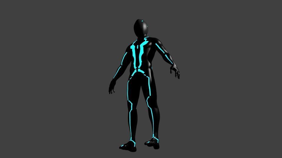 Tron game ready pack 3D model_3