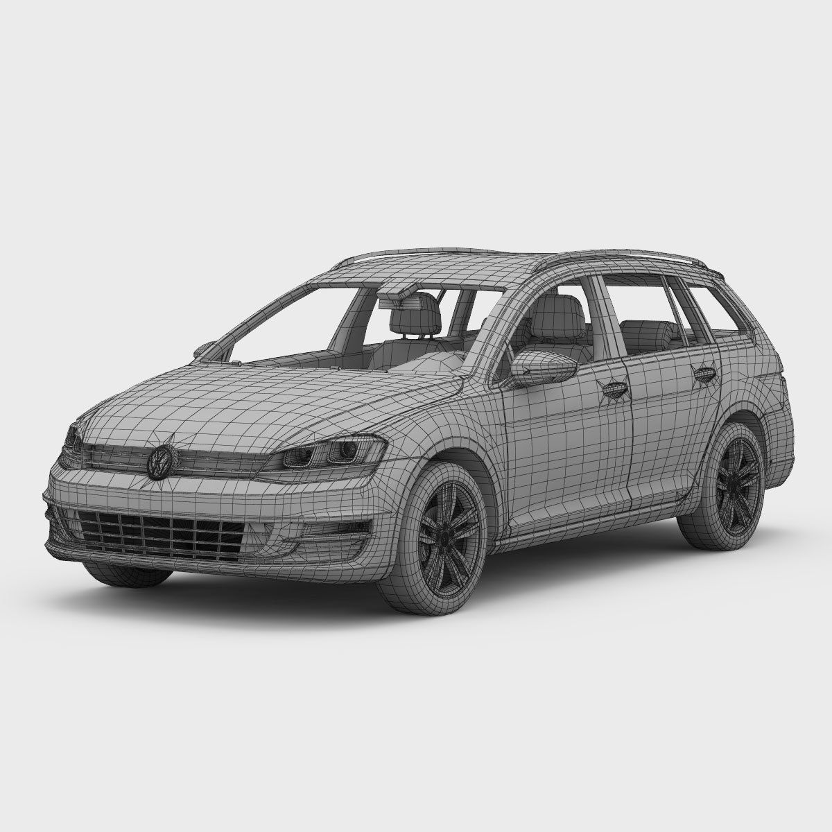 Volkswagen Golf 7 Variant 2013 3D model_8