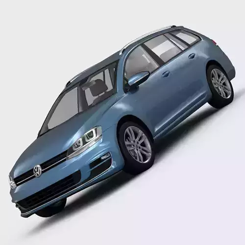 Volkswagen Golf 7 Variant 2013 3D model Volkswagen Golf 7 Variant 2013 3D model