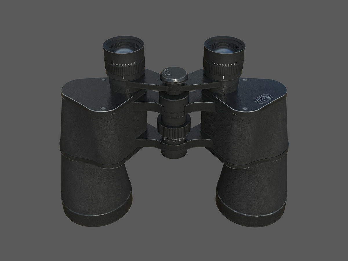 Binoculars 3D model_2