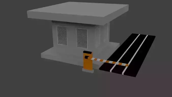 Security Cabin 3D Model