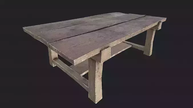Wooden Table 3 PBR