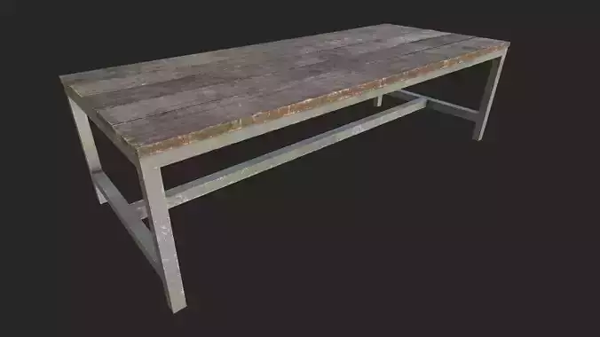 Wooden Table 4 PBR