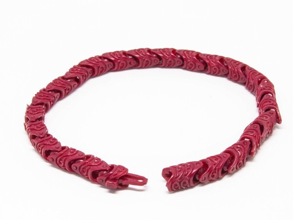 Stylish bracelet or necklace 01 3D print model_8