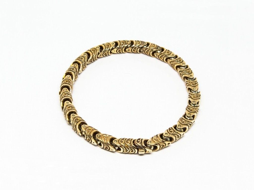 Stylish bracelet or necklace 01 3D print model_11