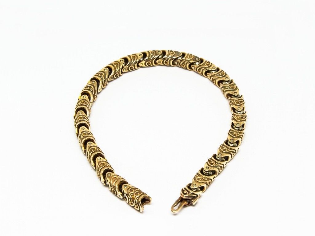 Stylish bracelet or necklace 01 3D print model_12