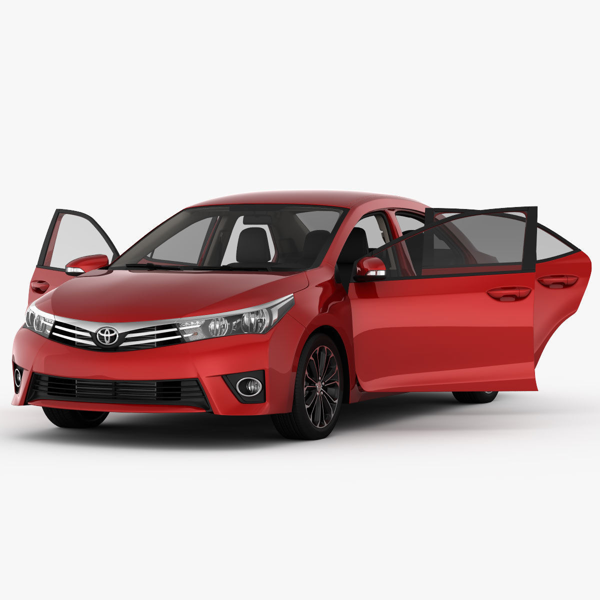 Toyota Corolla E170 Live 2014 detailed interior 3D model_11