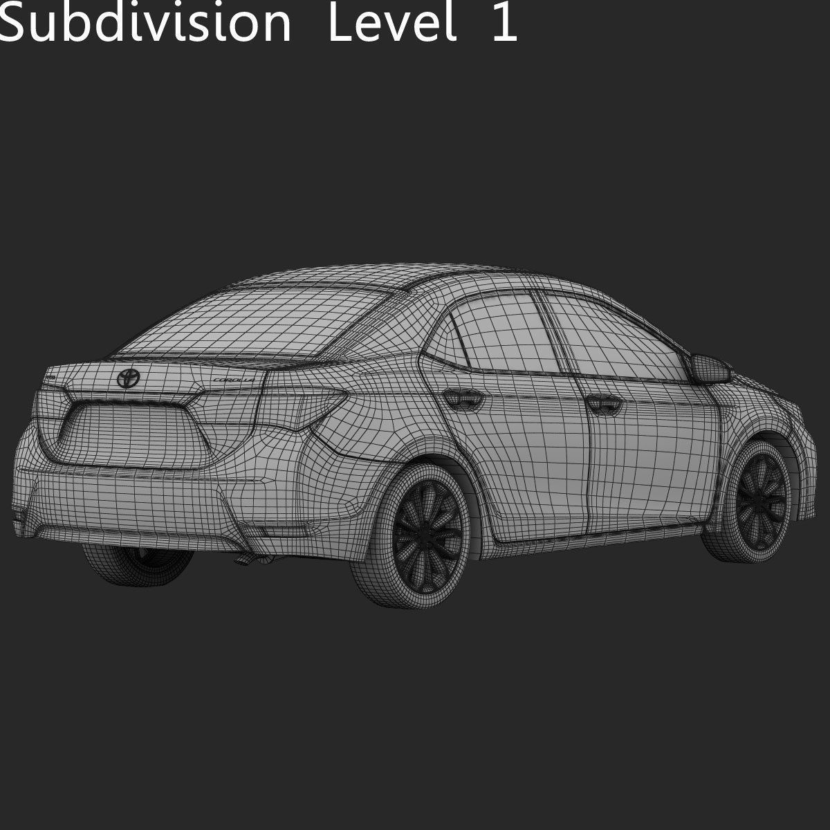 Toyota Corolla E170 Live 2014 detailed interior 3D model_21