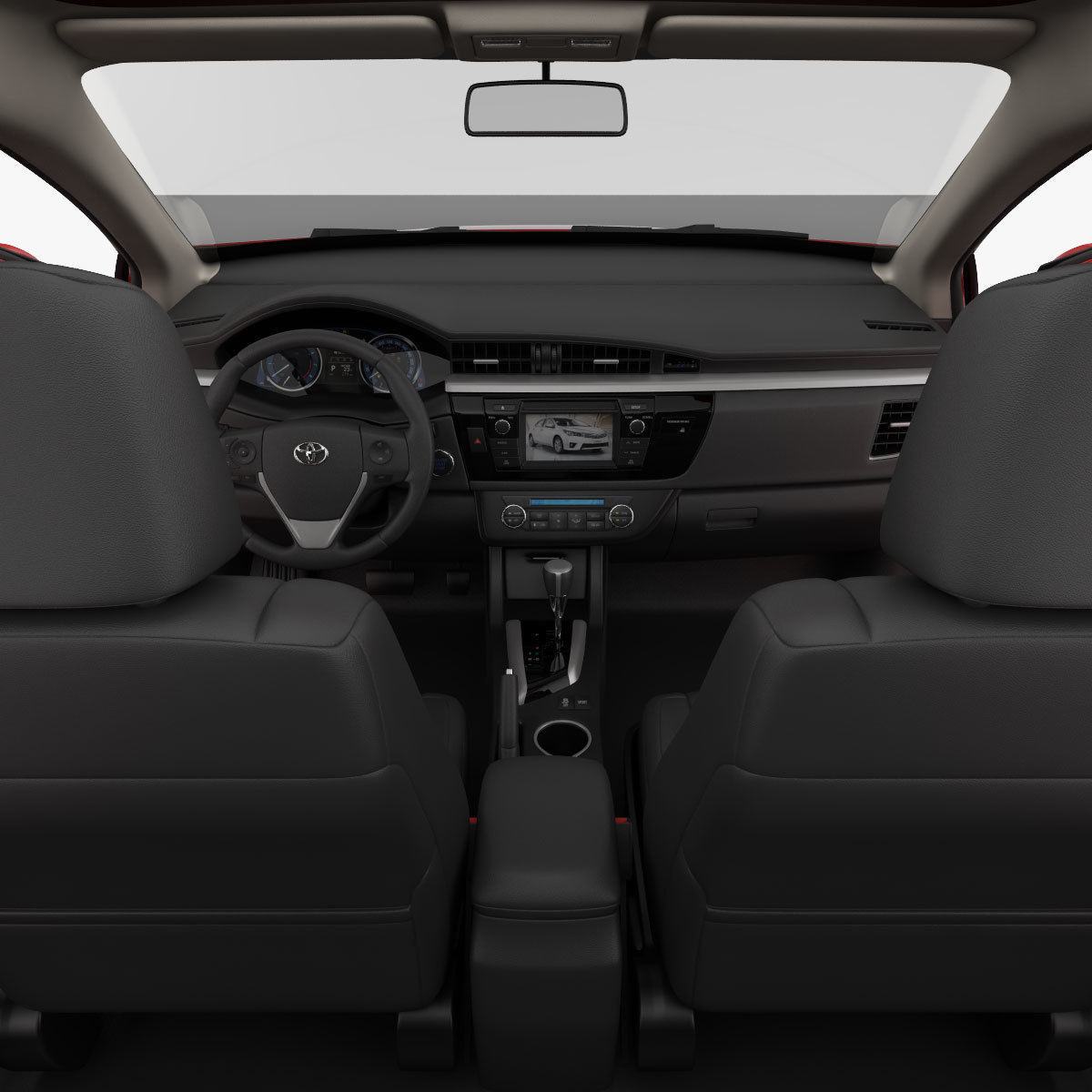 Toyota Corolla E170 Live 2014 detailed interior 3D model_16
