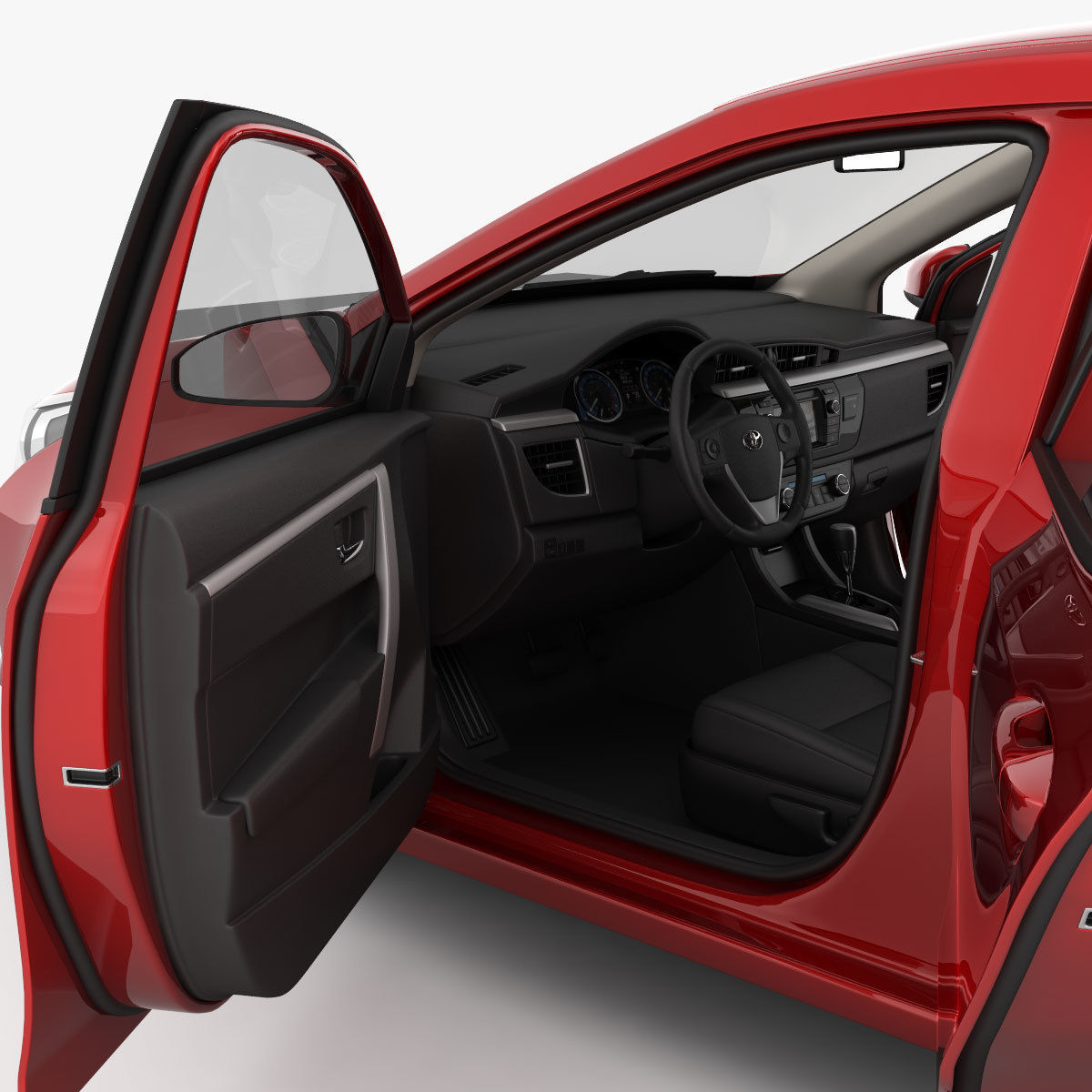 Toyota Corolla E170 Live 2014 detailed interior 3D model_13
