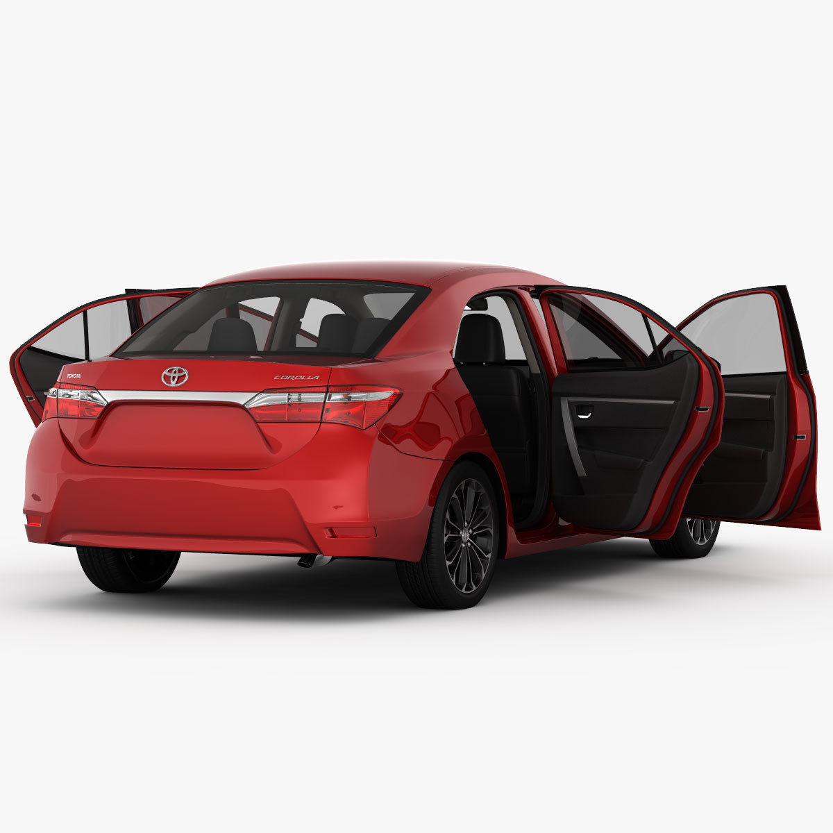 Toyota Corolla E170 Live 2014 detailed interior 3D model_12