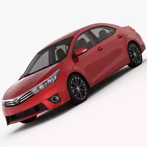 Toyota Corolla E170 Live 2014 detailed interior 3D model