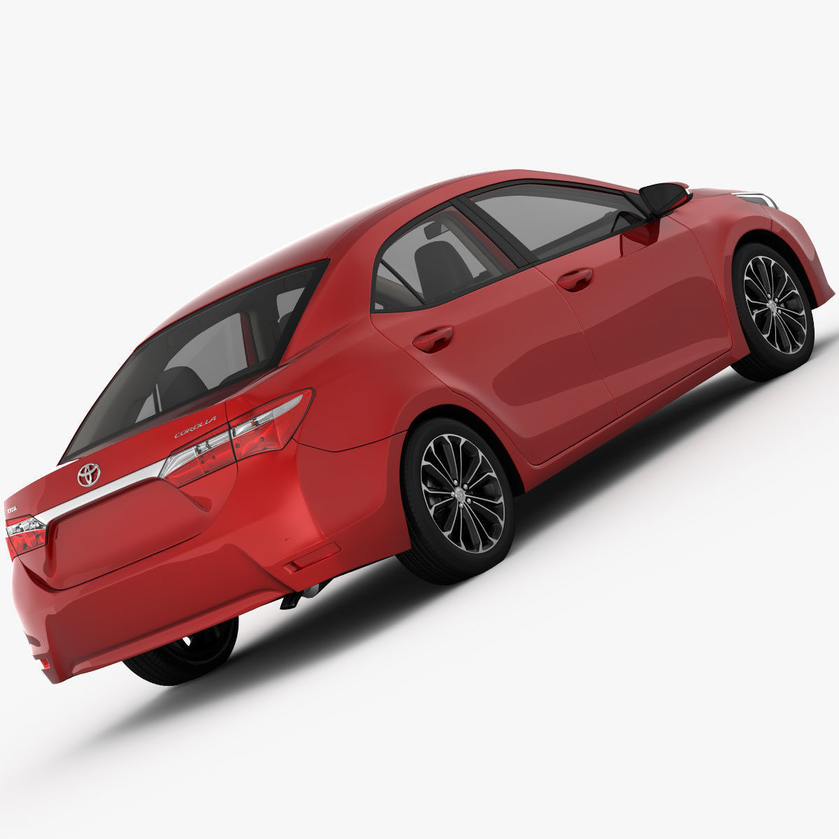 Toyota Corolla E170 Live 2014 detailed interior 3D model_1