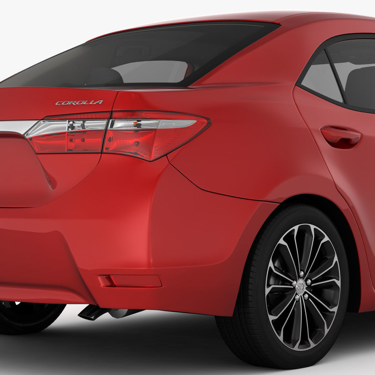 Toyota Corolla E170 Live 2014 detailed interior 3D model_4