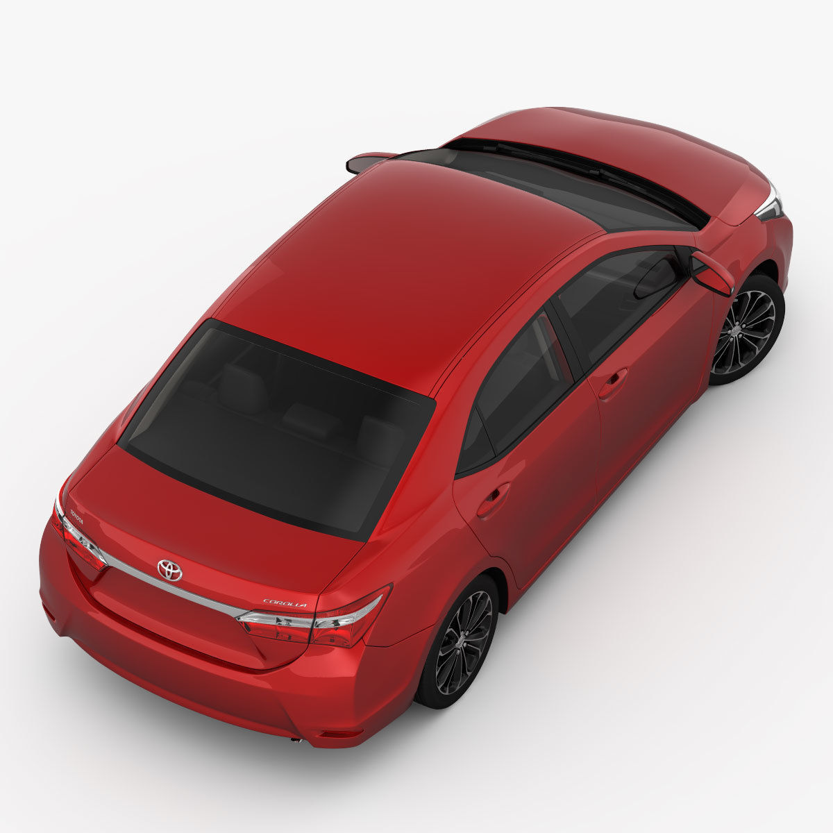 Toyota Corolla E170 Live 2014 detailed interior 3D model_7