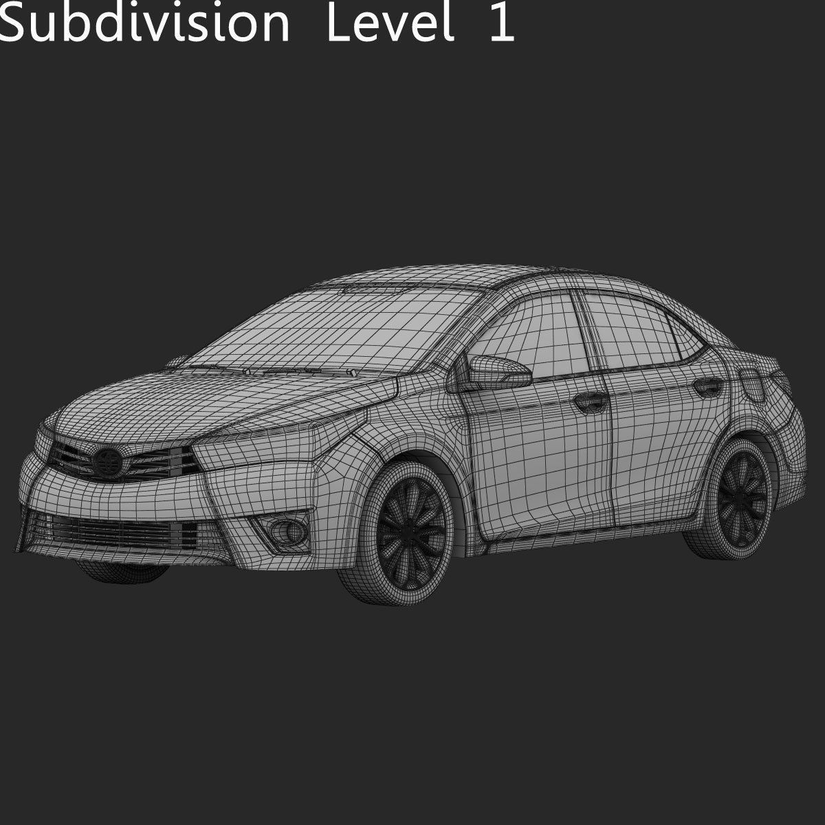 Toyota Corolla E170 Live 2014 detailed interior 3D model_19