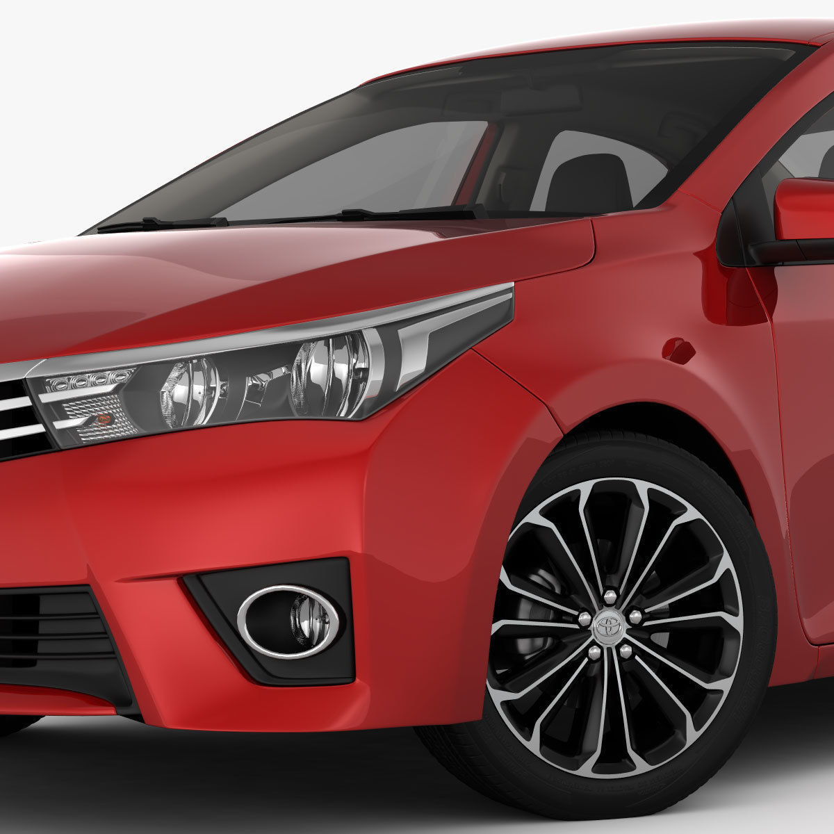 Toyota Corolla E170 Live 2014 detailed interior 3D model_5