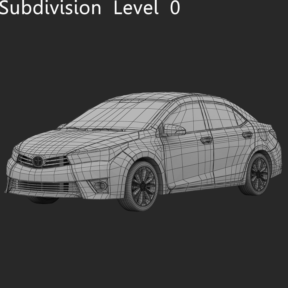 Toyota Corolla E170 Live 2014 detailed interior 3D model_18