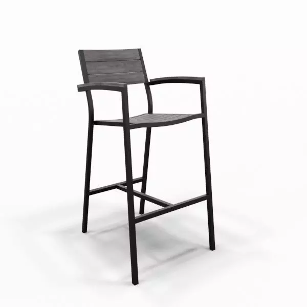 Maine Outdoor Patio Bar Stool 3D model