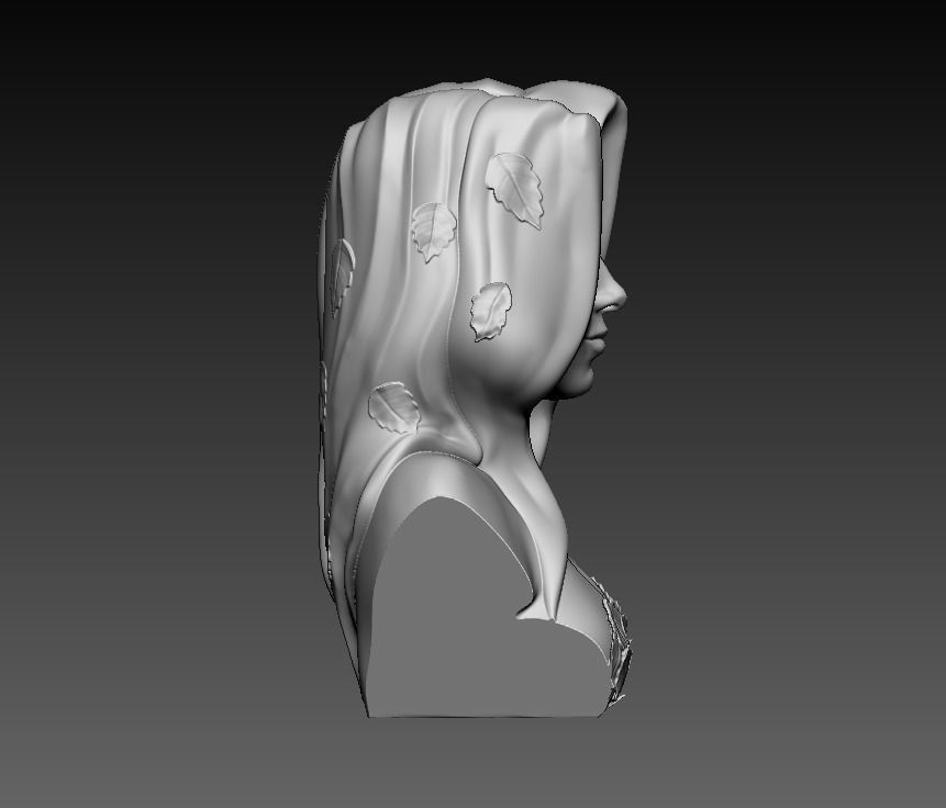 Bust - Poison Ivy 3D print model_15