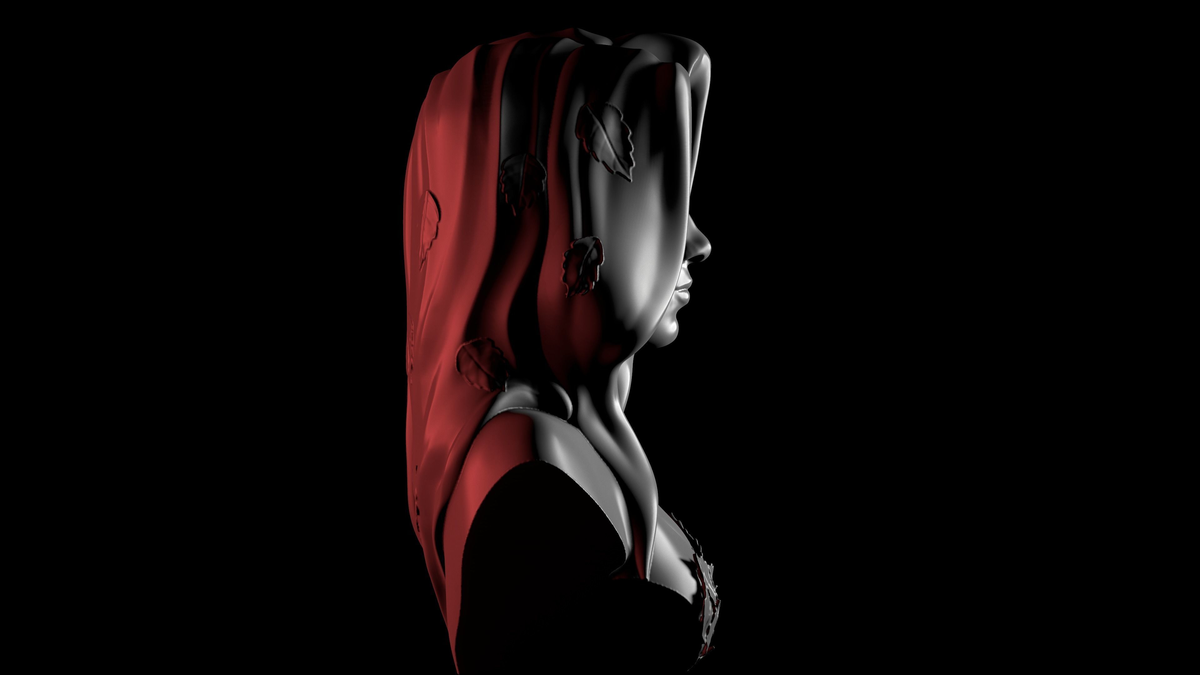 Bust - Poison Ivy 3D print model_13